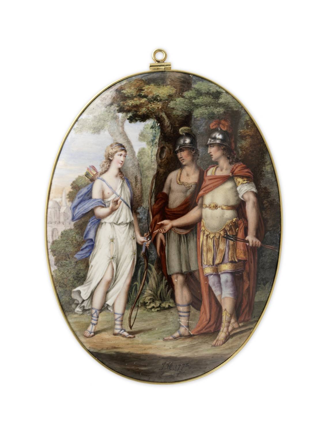 Venus erscheint Aeneas und Achates auf dem Weg nach Karthago